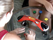 The stunning Rainy,  rolling with Ashley in a Strip Noname game