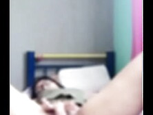 My step aunt touches herself for me on video until we both cum at the same time.