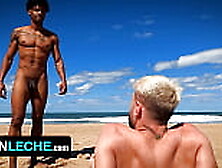 After Fucking His Gay Friend, Straight Dude Plows A Black Stud At The Beach