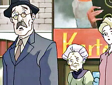 Dominated anime teen bleeds out her