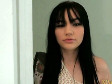 Pungent brunette honey banged doggystyle