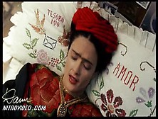 Salma Hayek Brunette,  Nude Scene In Frida