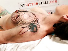 Marie Bossette Gets Tattooed on the Tits - AltErotic