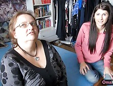 Lesbian video with femme fatale SandraG and Othilia from OmaHunter