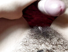 Three Times Cummed On Hot Hairy Pussy