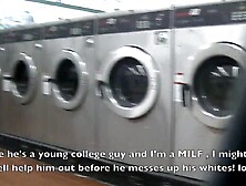 Helena Price Public Laundry Upskirt Flashing Tease! Exhibitionist mother I'd like to fuck Vs College Voyeur at the laundry! (Par