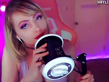 Ear Licking Kisses Tingles + Throat Sounds ASMR SFW